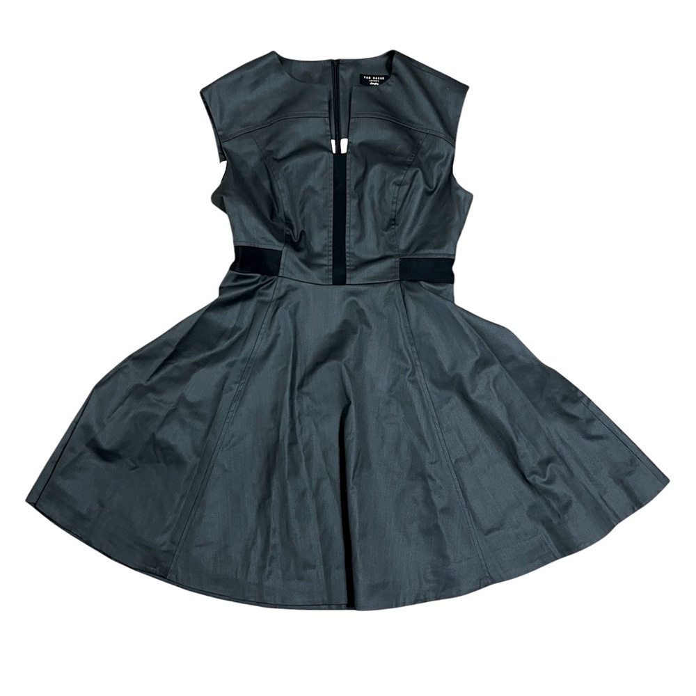 ✨RARE✨ Ted Baker CAIDID Tailored Gray Dress - US Size 8 - EUC